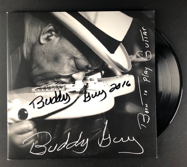 Blues Legend Buddy Guy Signed "Born to Play Guitar" Album (Beckett/BAS Guaranteed)