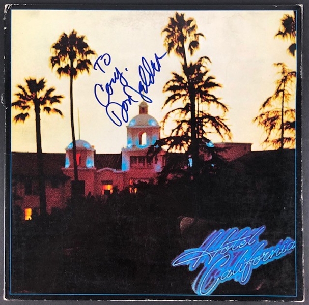 Don Felder Signed "Hotel California" Album Cover (Beckett/BAS Guaranteed)