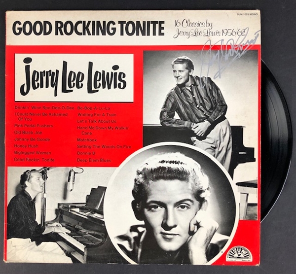 Jerry Lee Lewis Signed "Good Rocking Tonight" Album (Beckett/BAS Guaranteed)