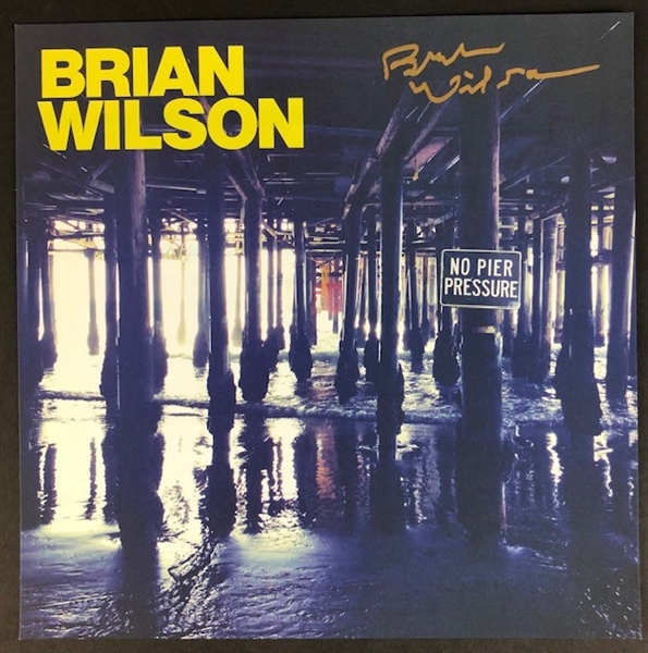 Brian Wilson Signed 11.5" x 11.5"Album Flat of "No Pier Pressure"  (Beckett/BAS Guaranteed)