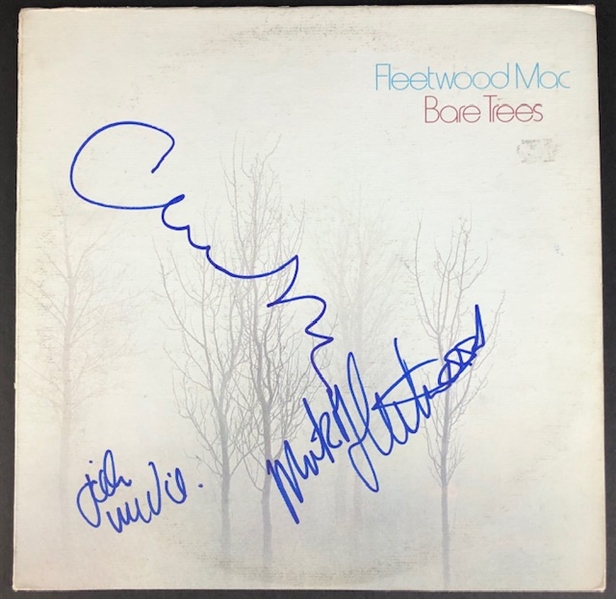 Fleetwood Mac "Bare Trees" Album, signed by Mick Fleetwood, and John & Christine McVie (Beckett/BAS Guaranteed)