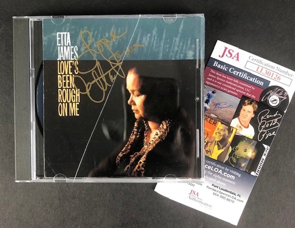 Etta James Signed "Loves Been Rough on Me" CD Cover (JSA)