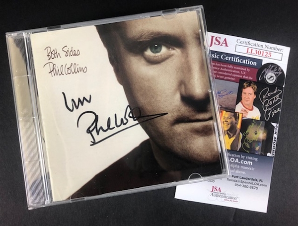 Phil Collins Signed "Both Sides" CD Cover (JSA)