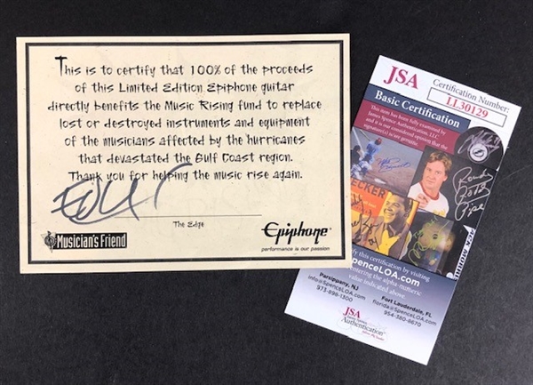 The Edge Signed Certificate of Authenticity (JSA)