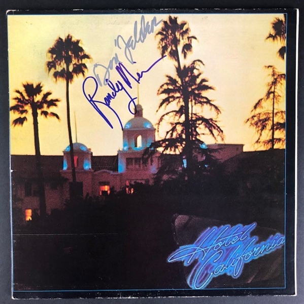 Hotel California Album Cover signed by Randy Meisner and Don Felder (Beckett/BAS Guaranteed)