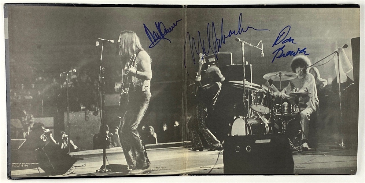 Grand Funk In-Person Group Signed “Closer to Home” Album Record (3 Sigs) (John Brennan Collection) (Beckett/BAS Guaranteed) 