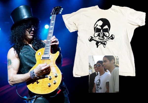 Guns N Roses: Slash Personally Owned & Worn T-Shirt with Photo Proof (ex. Slash Collection)
