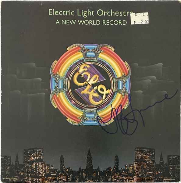 ELO: Jeff Lynne In-Person Signed “A New World Record” Album Record (John Brennan Collection) (Beckett/BAS Guaranteed) 