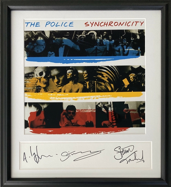 The Police Group Signature Framed “Synchronicity” Display (3 Sigs) (Beckett/BAS Guaranteed)
