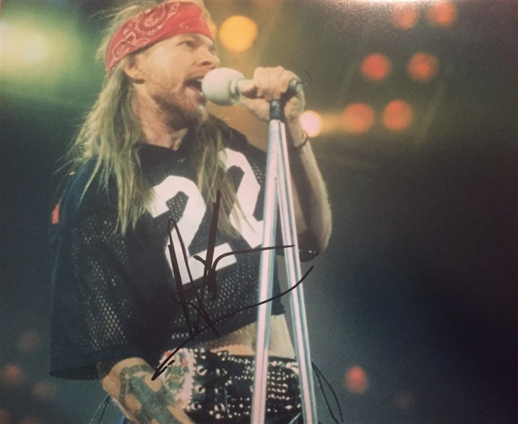 Guns N’ Roses: Axl Rose 10” x 8” Signed Photo (Beckett/BAS Guaranteed)