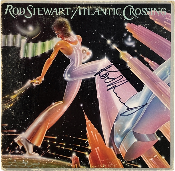 Rod Stewart In-Person Signed “Atlantic Crossing” Album Record (John Brennan Collection) (Beckett/BAS Guaranteed) 
