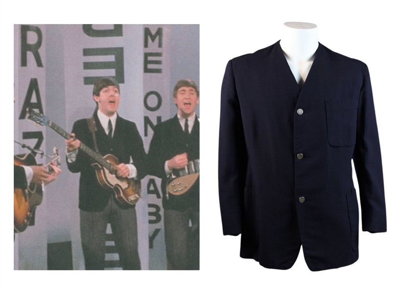 Beatles: Paul McCartney’s Historic 1963 Stage/TV Worn Blue Jacket (Tom Fontaine Collection, Frank Caiazzo, and Beckett/BAS LOAs) 
