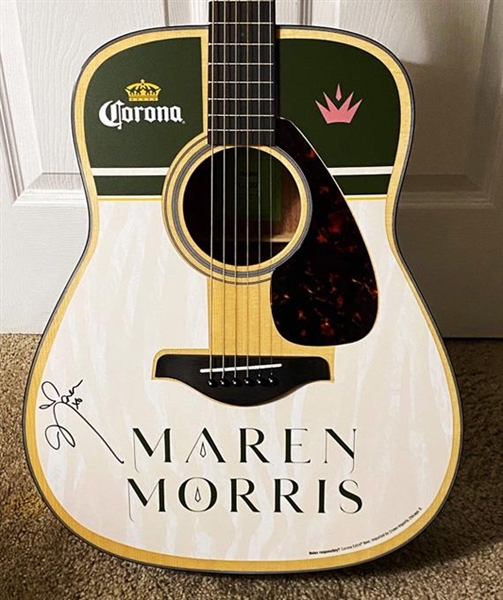 MAREN MORRIS Signed Custom Designed Yamaha FG800 Acoustic Guitar! (Beckett/BAS Guaranteed)