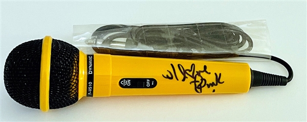Singer PINK signed yellow microphone IN-PERSON in Los Angeles! (Beckett/BAS Guaranteed)