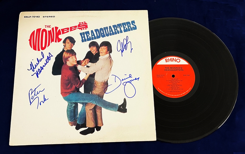 The Monkees "Headquarters" LP SIGNED By All FOUR! (Beckett/BAS Guaranteed)