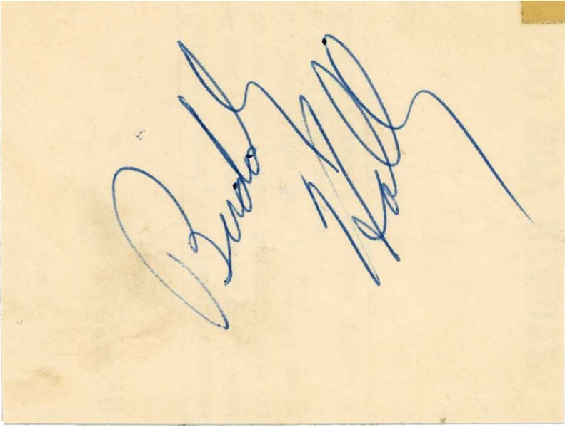 Buddy Holly 1958 Autograph (Beckett/BAS Guaranteed) (Tracks COA)