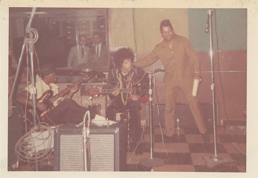 Jimi Hendrix Early Original 7.25” x 5” Candid Photo With His First Band