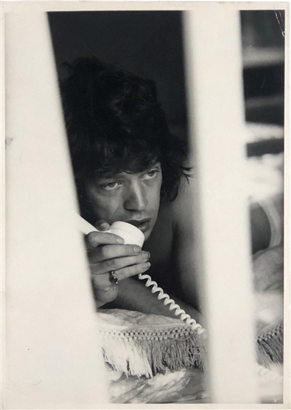 Rolling Stones: Mick Jagger 9.75” x 13.75” Vintage Orignal Photo By Ken Regan 