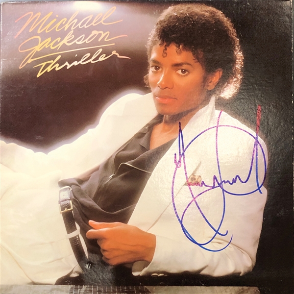 Michael Jackson In-Person Signed “Thriller” Album Record (Beckett/BAS Guaranteed) 