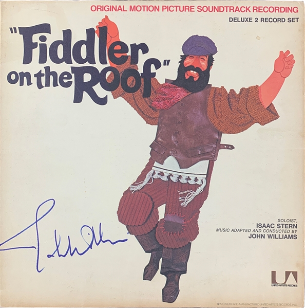 John Williams Rare Signed "Fiddler on the Roof" Soundtrack Album Cover (Beckett/BAS Guaranteed)
