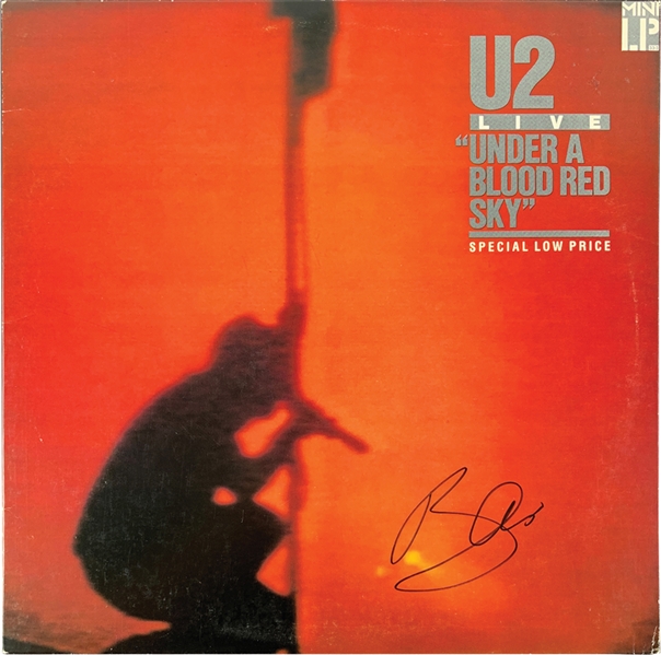 U2: Bono Signed "Under A Blood Red Sky" Album Cover (Beckett/BAS Guaranteed)