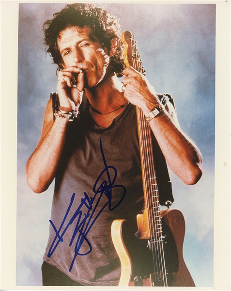 Rolling Stones: Keith Richards In-Person Signed 8” x 10” Photograph (John Brennan Collection) (Beckett/BAS Guaranteed) 