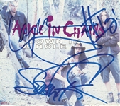 Alice in Chains In-Person Group Signed CD Single Cover Including Layne Staley (4 Sigs) (John Brennan Collection) (JSA Authentication)