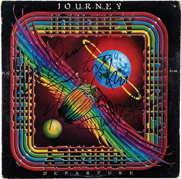 Journey In-Person Group Signed “Departure” Album Record (5 Sigs) (John Brennan Collection) (Beckett/BAS Authentication)