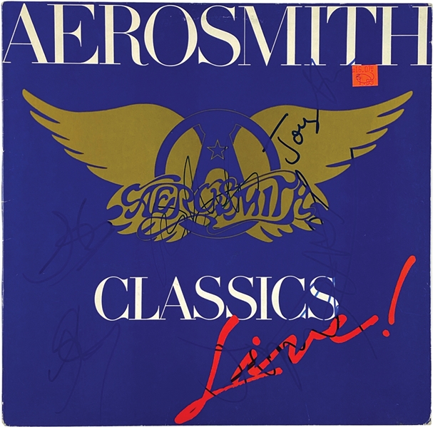 Aerosmith In-Person Group Signed “Classics Live!” Album Record (5 Sigs) (John Brennan Collection) (JSA Authentication)