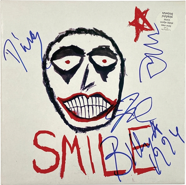 Smashing Pumpkins In-Person Group Signed “Disarm” 12” Single Record (4 Sigs) (John Brennan Collection) (Beckett/BAS Guaranteed)
