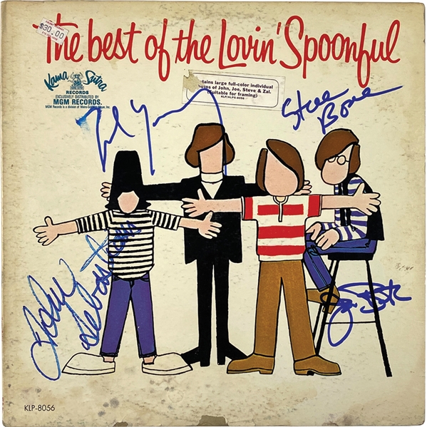 Lovin’ Spoonful In-Person Group Signed “Best Of” Album Record (4 Sigs) (John Brennan Collection) (JSA LOA)