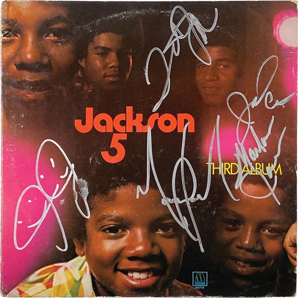 The Jackson 5 In-Person Group Signed “Third Album” Record (5 Sigs) (John Brennan Collection) (JSA LOA)