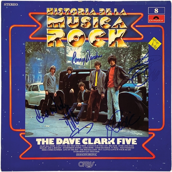 The Dave Clark Five In-Person Group Signed “Historia De La Musica Rock” Album Record (4 Sigs) (John Brennan Collection) (JSA Cert) 