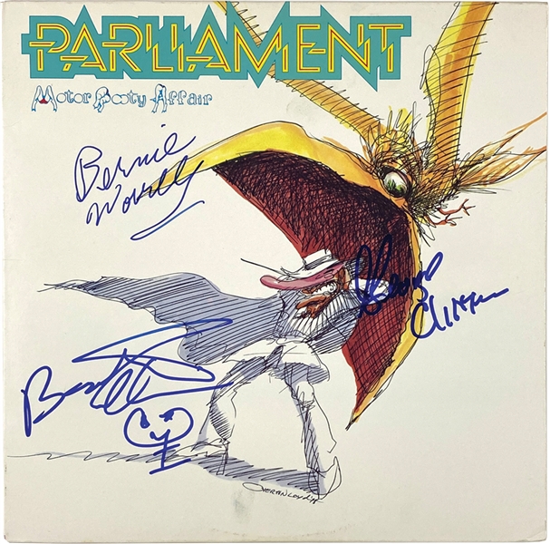 Parliament In-Person Group Signed “Motor Booty Affair” Album Record (3 Sigs) (John Brennan Collection) (JSA Cert) 
