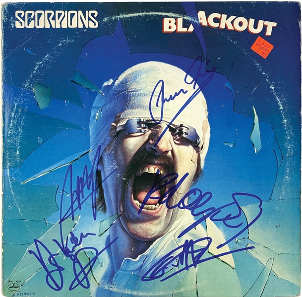Scorpions In-Person Group Signed “Blackout” Album Record (5 Sigs) (John Brennan Collection) (Beckett/BAS Guaranteed) 