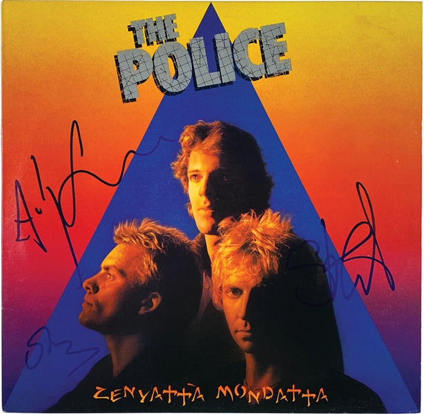 The Police Group In-Person Signed “Zenyatta Mondatta” Album Record (3 Sigs) (John Brennan Collection) (Beckett/BAS Guaranteed) 
