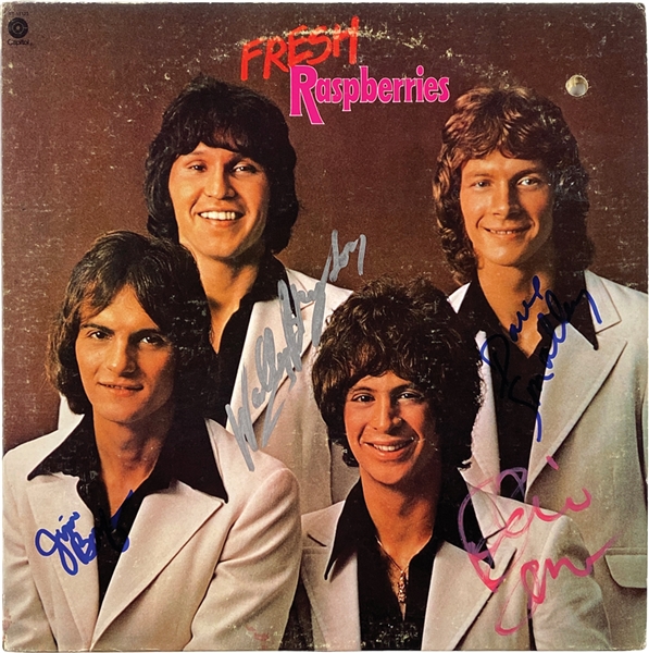 The Raspberries Group In-Person Signed “Fresh Raspberries” Album Record (4 Sigs) (John Brennan Collection) (Beckett/BAS Guaranteed) 