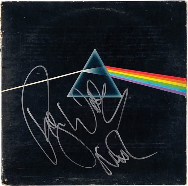 Pink Floyd: Waters & Mason In-Person Dual-Signed “Dark Side of the Moon” Album Record (2 Sigs) (John Brennan Collection) (Beckett/BAS Guaranteed) 