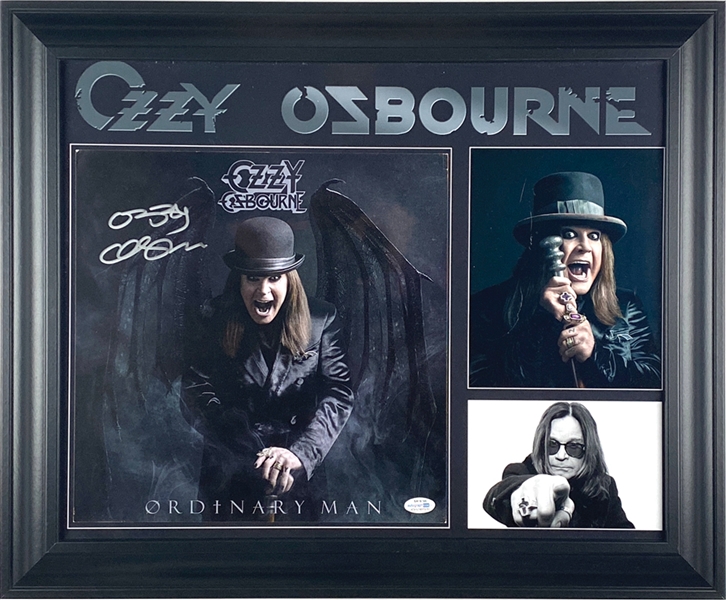 Black Sabbath: Ozzy Osbourne Signed “Ordinary Man” 12” x’ 12” Album Flat Litho in Custom Display (ACOA Cert) 