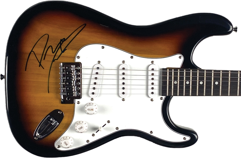 Post Malone Signed Sunburst Stratocaster-Style Guitar (ACOA Authentication) 