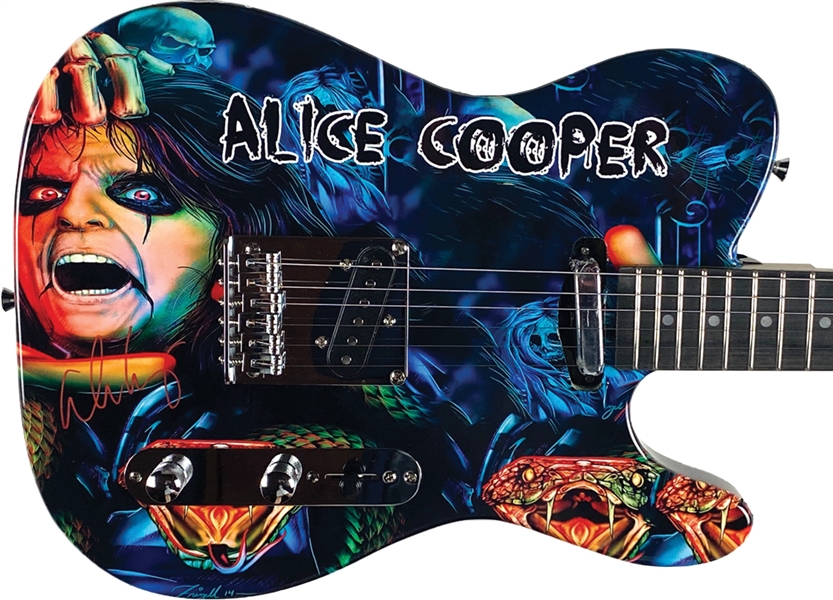 Alice Cooper Signed Telecaster-Style Guitar (Beckett/BAS Guaranteed) 