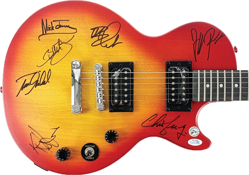 Foreigner Group Signed Gibson Epiphone Les Paul Vintage Edition Electric Guitar (7 Sigs)(ACOA)