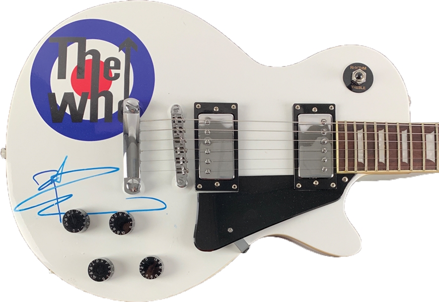 The Who: Pete Townshend Signed Les Paul Style Electric Guitar with Custom Who Decal (JSA)