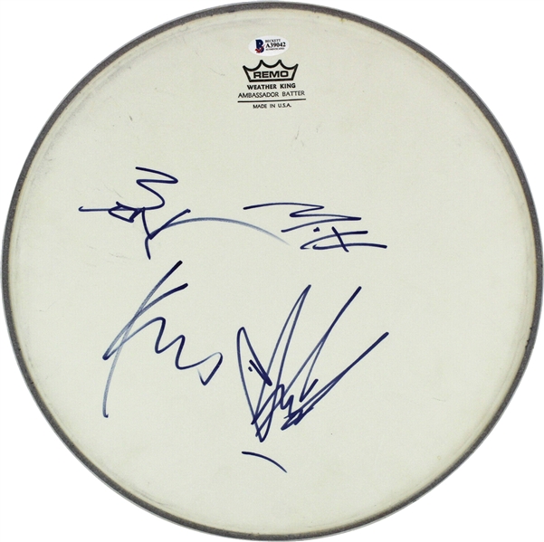 Soundgarden Group Signed Remo Drumhead with Chris Cornell (Beckett/BAS)
