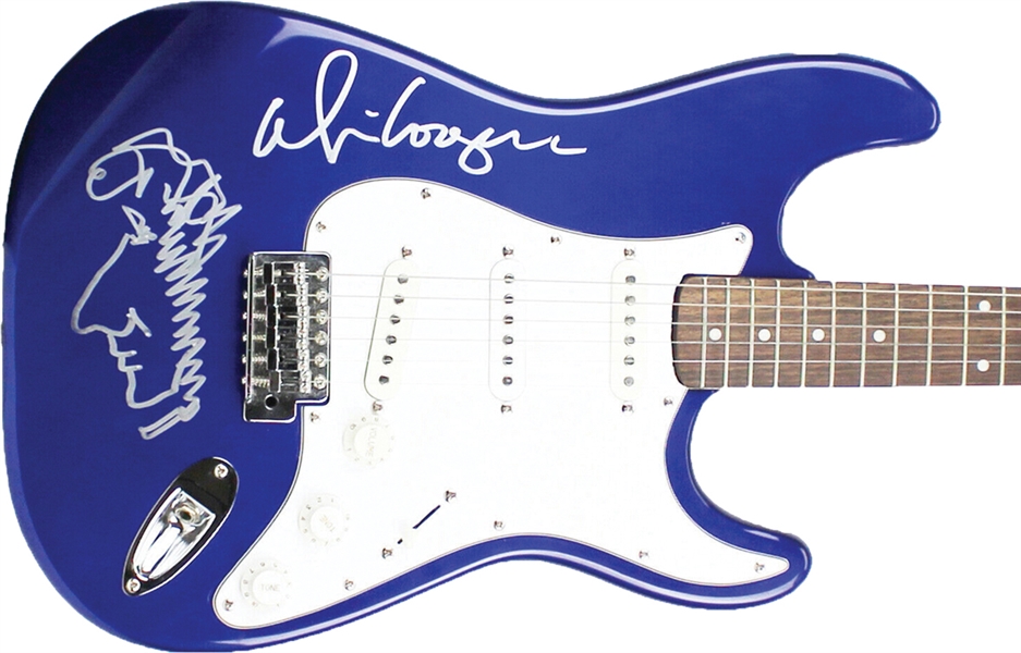 Alice Cooper Signed Electric Guitar with Self-Portrait Sketch (Beckett/BAS)