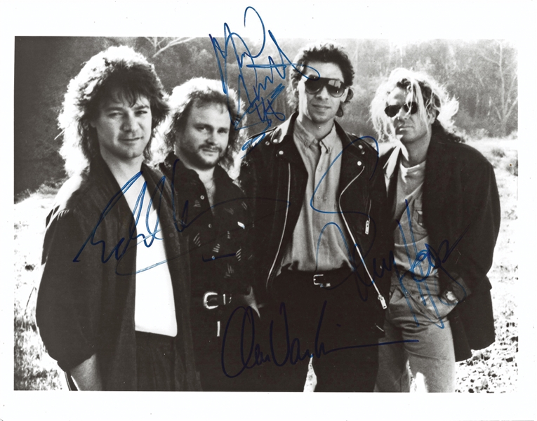 Van Halen Group Signed 8" x 10" B&W Photograph (Beckett/BAS LOA)