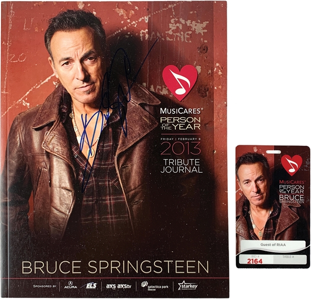 Bruce Springsteen Signed 2013 Music Cares Person of the Year Event Program (Beckett/BAS Guaranteed)