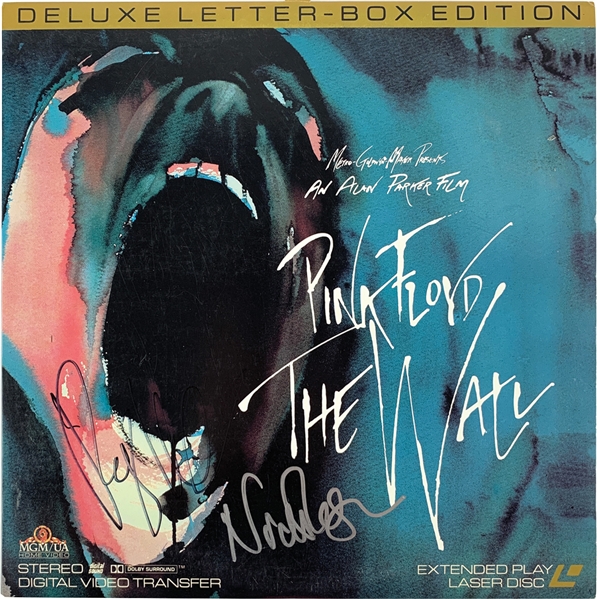 Pink Floyd: Roger Waters & Nick Mason Dual Signed "The Wall" Laser Disc Cover (Beckett/BAS Guaranteed)