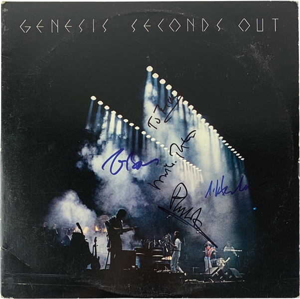 Genesis Rare Group Signed "Seconds Out" Album (4 Sigs)(Beckett/BAS Guaranteed)