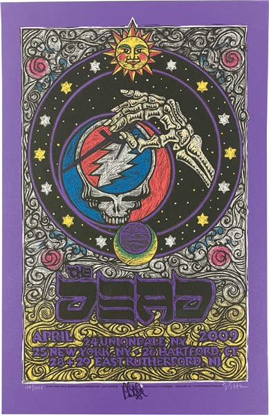 The Dead: Phil Lesh Signed Limited Edition 16.25" x 25.25" 2009 Concert Poster (Beckett/BAS)